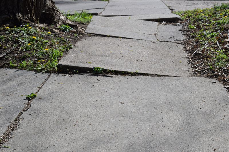 Damaged Concrete Sidewalk